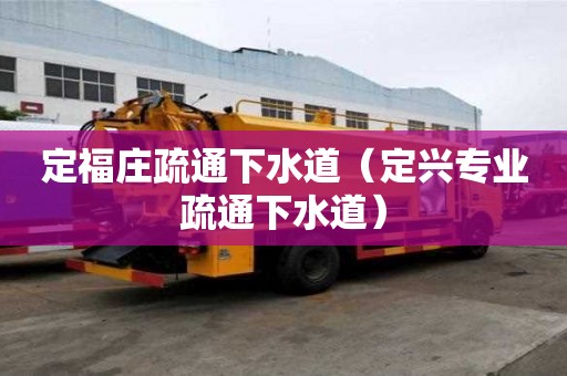 定福莊疏通下水道（定興專業疏通下水道）
