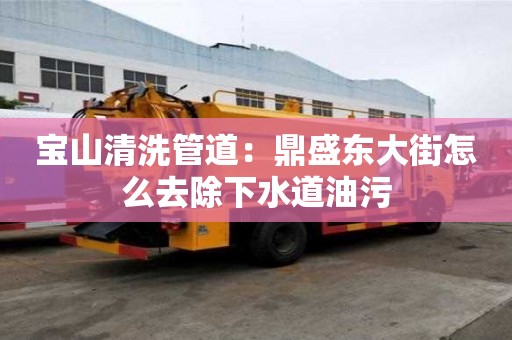 寶山清洗管道：鼎盛東大街怎么去除下水道油污
