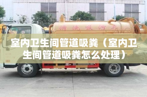 室內(nèi)衛(wèi)生間管道吸糞（室內(nèi)衛(wèi)生間管道吸糞怎么處理）