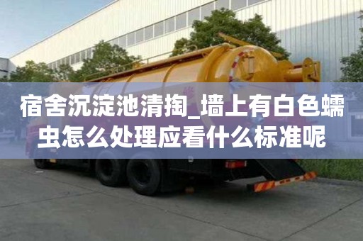 宿舍沉淀池清掏_墻上有白色蠕蟲怎么處理應(yīng)看什么標(biāo)準(zhǔn)呢