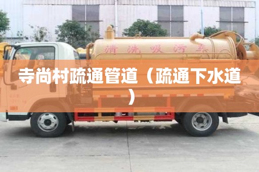 寺尚村疏通管道（疏通下水道）