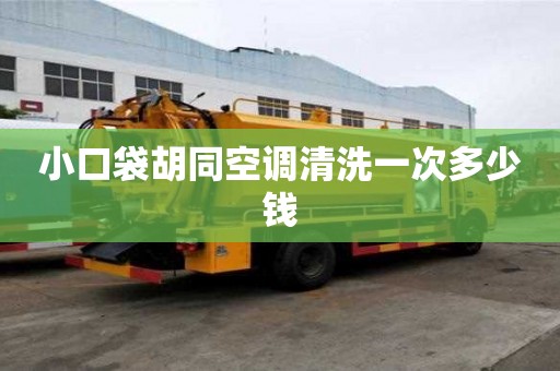 小口袋胡同空調(diào)清洗一次多少錢