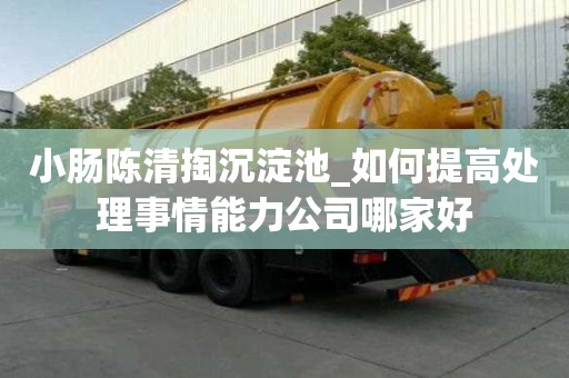 小腸陳清掏沉淀池_如何提高處理事情能力公司哪家好