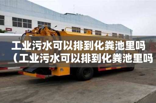 工業(yè)污水可以排到化糞池里嗎（工業(yè)污水可以排到化糞池里嗎為什么）