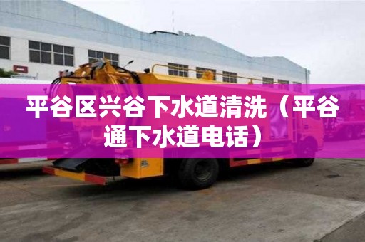 平谷區(qū)興谷下水道清洗（平谷通下水道電話）