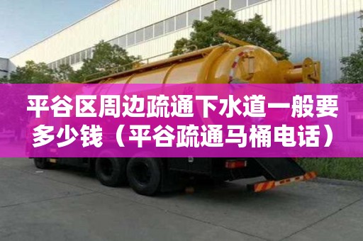 平谷區周邊疏通下水道一般要多少錢（平谷疏通馬桶電話）