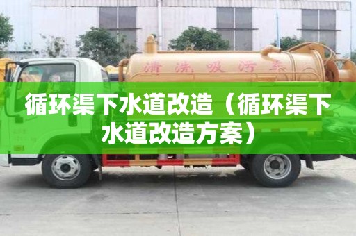 循環(huán)渠下水道改造（循環(huán)渠下水道改造方案）