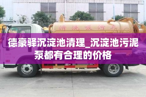 德豪驛沉淀池清理_沉淀池污泥泵都有合理的價格