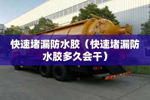 快速堵漏防水膠（快速堵漏防水膠多久會干）