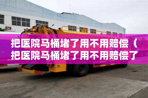 把醫院馬桶堵了用不用賠償（把醫院馬桶堵了用不用賠償了）