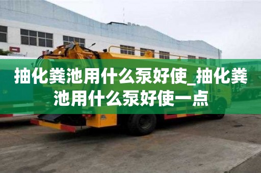 抽化糞池用什么泵好使_抽化糞池用什么泵好使一點