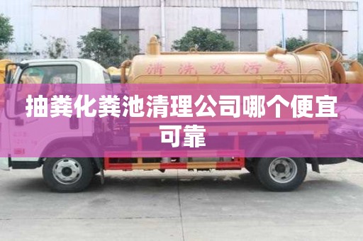 抽糞化糞池清理公司哪個便宜可靠