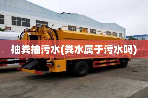 抽糞抽污水(糞水屬于污水嗎)