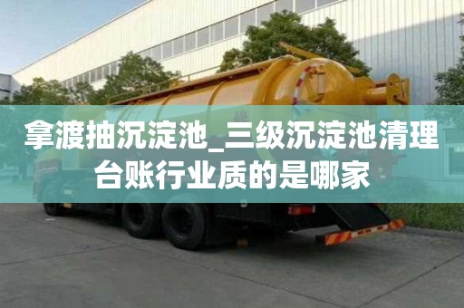 拿渡抽沉淀池_三級沉淀池清理臺賬行業(yè)質(zhì)的是哪家