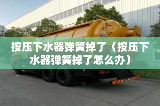 按壓下水器彈簧掉了（按壓下水器彈簧掉了怎么辦）