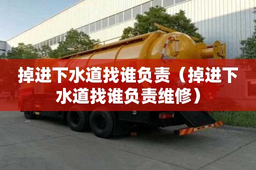 掉進下水道找誰負責（掉進下水道找誰負責維修）