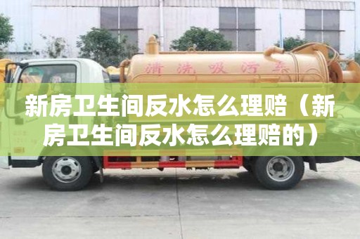 新房衛(wèi)生間反水怎么理賠（新房衛(wèi)生間反水怎么理賠的）
