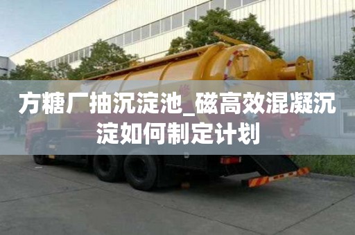 方糖廠抽沉淀池_磁高效混凝沉淀如何制定計劃