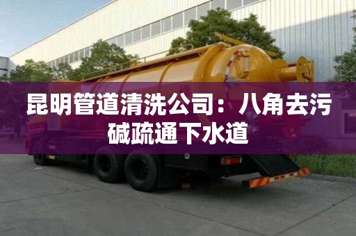 昆明管道清洗公司：八角去污堿疏通下水道