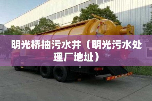明光橋抽污水井（明光污水處理廠地址）