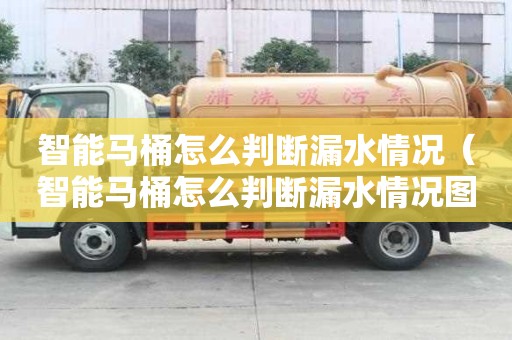 智能馬桶怎么判斷漏水情況（智能馬桶怎么判斷漏水情況圖解）