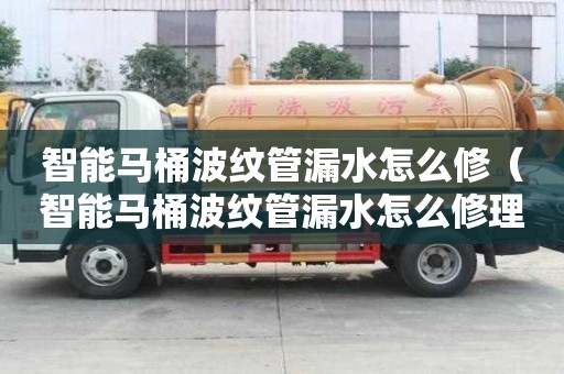 智能馬桶波紋管漏水怎么修（智能馬桶波紋管漏水怎么修理）