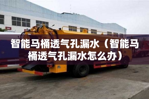 智能馬桶透氣孔漏水（智能馬桶透氣孔漏水怎么辦）