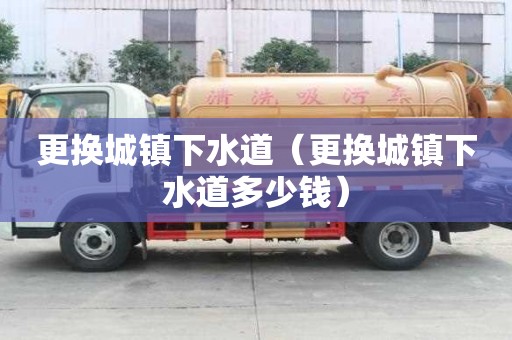 更換城鎮下水道（更換城鎮下水道多少錢）