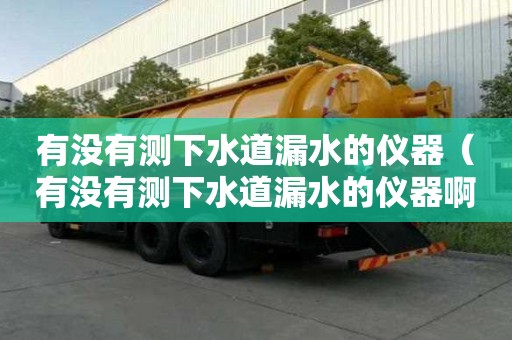 有沒有測下水道漏水的儀器（有沒有測下水道漏水的儀器啊）
