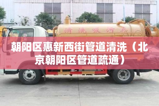 朝陽區惠新西街管道清洗（北京朝陽區管道疏通）