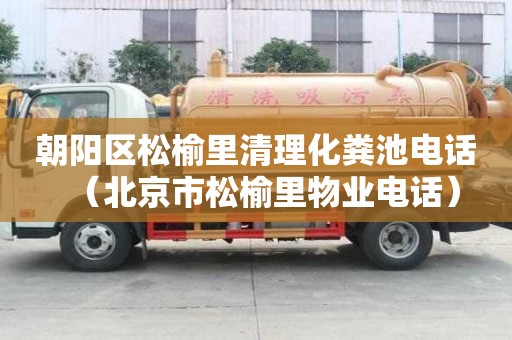 朝陽區松榆里清理化糞池電話（北京市松榆里物業電話）