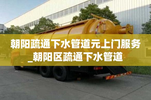 朝陽疏通下水管道元上門服務(wù)_朝陽區(qū)疏通下水管道