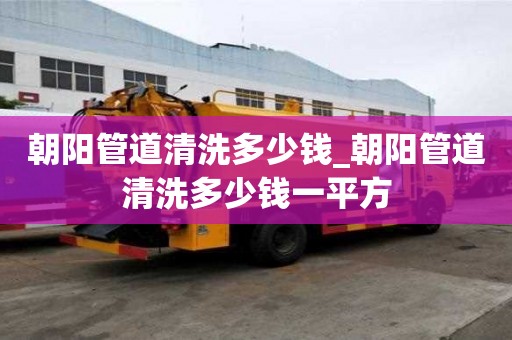 朝陽管道清洗多少錢_朝陽管道清洗多少錢一平方