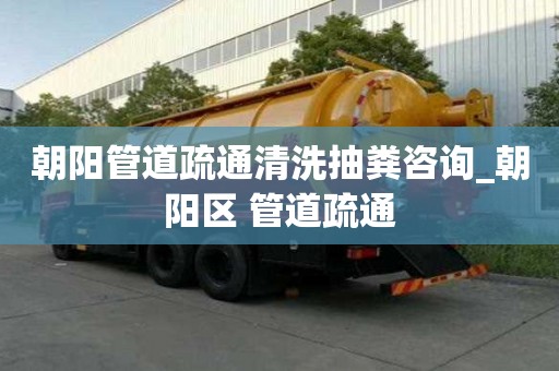 朝陽管道疏通清洗抽糞咨詢_朝陽區(qū) 管道疏通