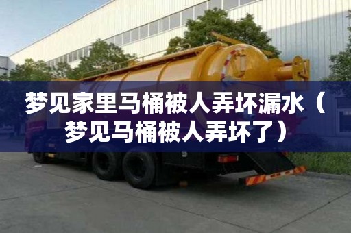 夢見家里馬桶被人弄壞漏水（夢見馬桶被人弄壞了）
