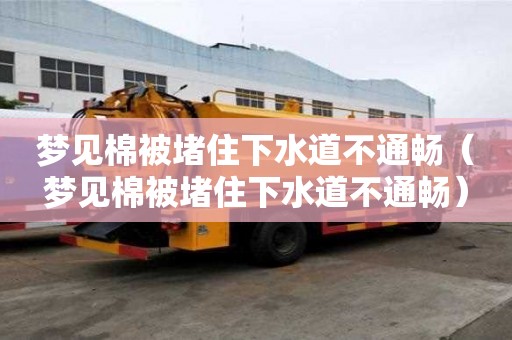 夢見棉被堵住下水道不通暢（夢見棉被堵住下水道不通暢）
