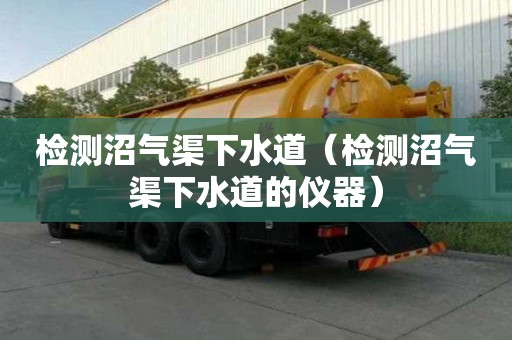 檢測沼氣渠下水道（檢測沼氣渠下水道的儀器）