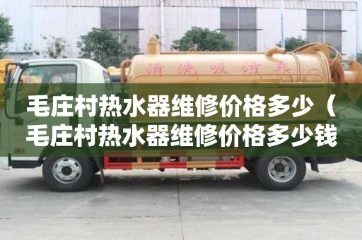 毛莊村熱水器維修價(jià)格多少（毛莊村熱水器維修價(jià)格多少錢）
