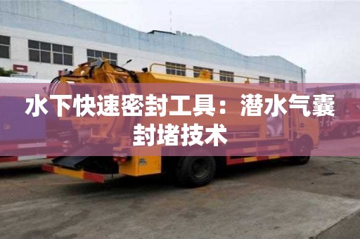 水下快速密封工具：潛水氣囊封堵技術