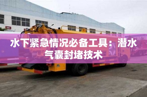 水下緊急情況必備工具：潛水氣囊封堵技術