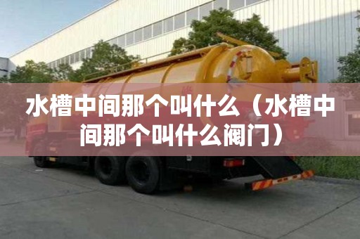 水槽中間那個叫什么（水槽中間那個叫什么閥門）