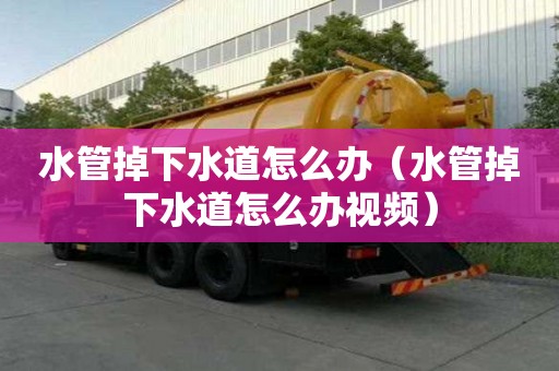 水管掉下水道怎么辦（水管掉下水道怎么辦視頻）