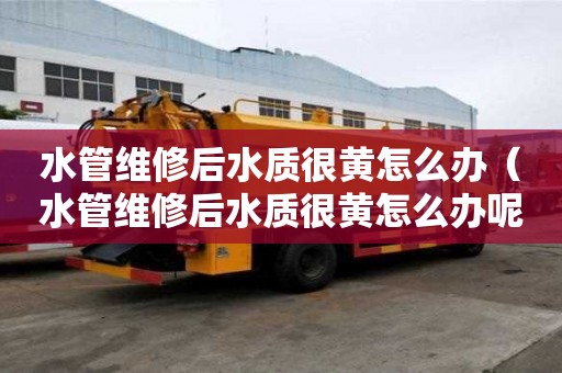 水管維修后水質很黃怎么辦（水管維修后水質很黃怎么辦呢）