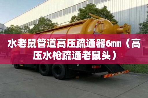 水老鼠管道高壓疏通器6㎜（高壓水槍疏通老鼠頭）