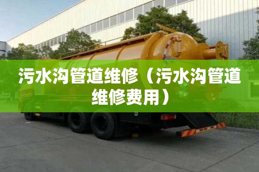 污水溝管道維修（污水溝管道維修費用）