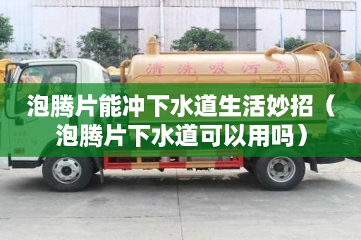 泡騰片能沖下水道生活妙招（泡騰片下水道可以用嗎）