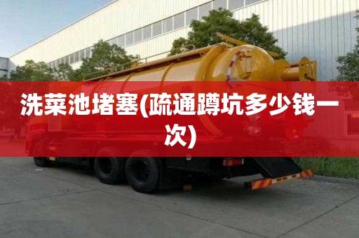 洗菜池堵塞(疏通蹲坑多少錢一次)