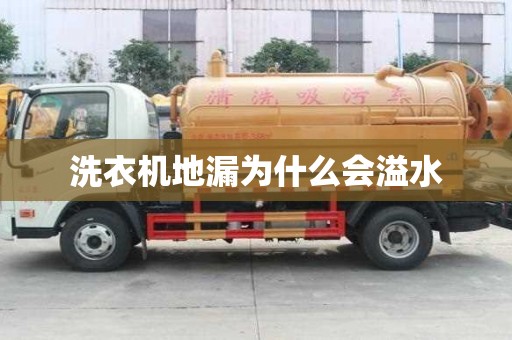 洗衣機(jī)地漏為什么會溢水