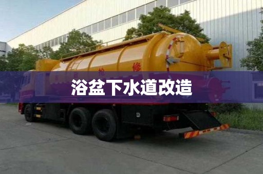 浴盆下水道改造