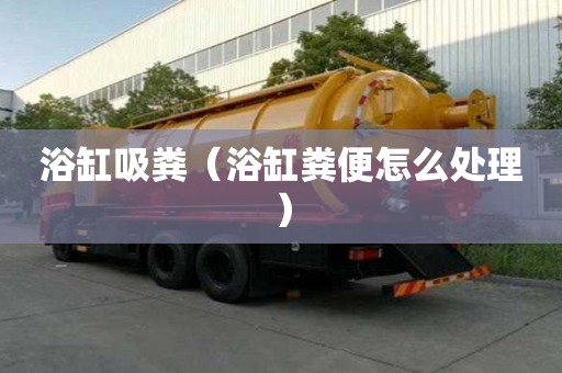 浴缸吸糞（浴缸糞便怎么處理）